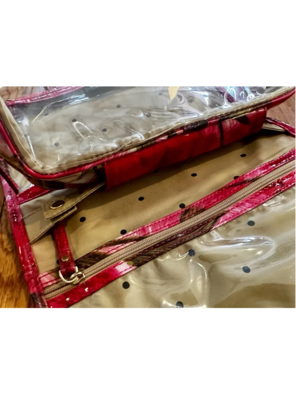 Kate Spade New York Floral Travel Cosmetic Organizer Bag Removable Pouch